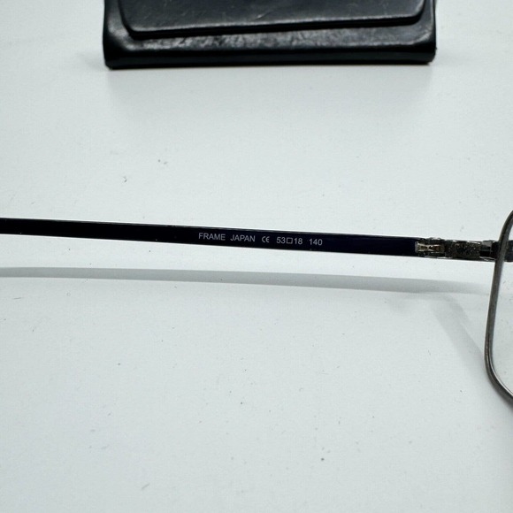 Calvin Klein Collection With Flexon 490 598 Black Silver Eyeglasses Frames H9733 - Picture 5 of 7